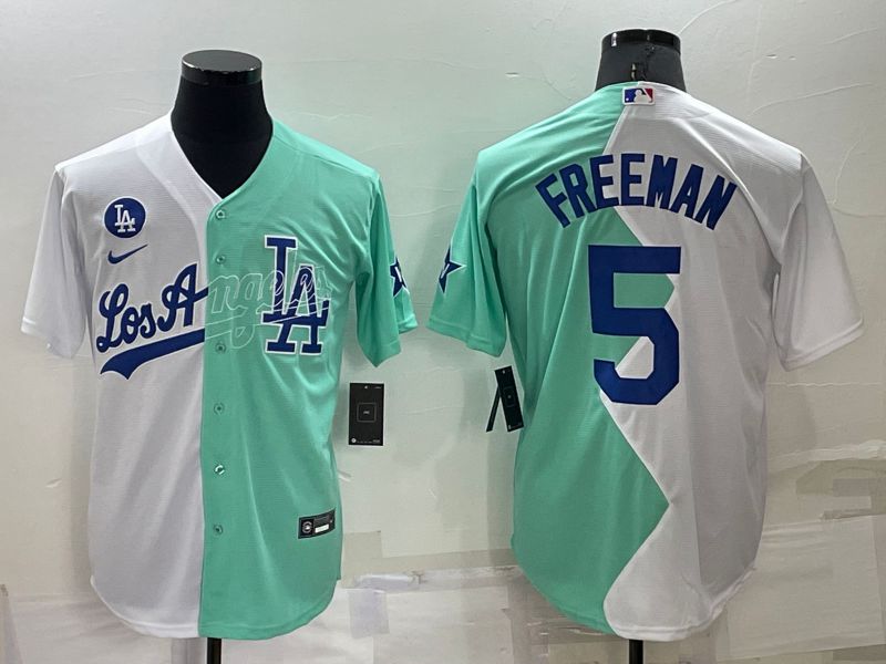 Men Los Angeles Dodgers #5 Freeman green white Nike 2022 MLB Jersey->los angeles dodgers->MLB Jersey